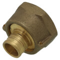 Product Image of 3/4" PEX x 1" FIP Brass Water Meter Coupling w/ Washer (Lead Free)