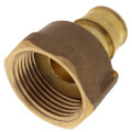 3/4" Expansion PEX X 1" FIP Brass Water Meter Coupling (Lead Free)