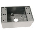 Product Image of 1-Gang, 1/2", 3 Holes Weatherproof Box (Gray)