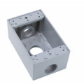 Product Image of 1-Gang, 3/4", 3 Holes Weatherproof Box (Gray)