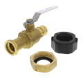 Product Image of 1" PEX x 1-1/4" NPSM ProPEX LF Brass Straight Water Service Meter Valve