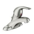 Product Image of Adler Spot Resist Brushed Nickel 1 Handle Low Arc Bathroom Faucet, WSL84502SRN