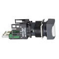 Product Image of White Square Flush Complete Pushbutton