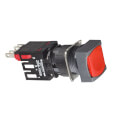 Product Image of Harmony Red Square Flush Complete Pushbutton