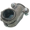 Product Image of 3/8" Non-Insulated 90-Degree Zinc 2-Screw Clamp Connector