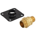 Product Image of 1/2" Termination Fitting x 1/2" Male NPT w/ Square Flange