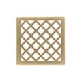 Product Image of 4" x 4" Criss-Cross Pattern Decorative Plate for X 4, XD 4, XDB 4 (Satin Bronze)