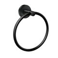 Product Image of Arlys Matte Black Towel Ring, Y5785BL