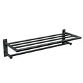 Product Image of Arlys Matte Black Towel Shelf, Y5794BL