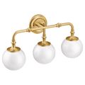 Product Image of Colinet 3 Globe Bath Light, YB0563BG (Brushed Gold)