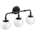 Product Image of Colinet Three Globe Bath Light (Matte black), YB0563BL