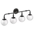Product Image of Colinet Four Globe Bath Light (Matte black), YB0564BL