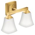 Product Image of Voss Two Globe Bath Light, YB5162BG (Brushed Gold)