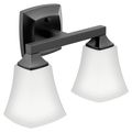 Product Image of Voss 2 Globe Bath Light, YB5162BL (Matte Black)