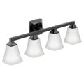 Product Image of Voss 4 Globe Bath Light, YB5164BL (Matte Black)