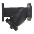 Product Image of 3" Flanged Cast Iron Wye Strainer w/ Epoxy Coating, .045 Perforated Screen, YCF03P045E