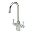 Product Image of 0.5 GPM Aerator AquaSpec Laboratory Faucet Single w/2 Handles and 8" Bent-Riser Spout, Lever Handles (Chrome)