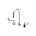 Product Image of AquaSpec Widespread Gooseneck Faucet, Inter-Connecting Copper Supply Tubes, 1.5 GPM Plain End Spout