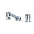 Product Image of .25 GPC Aer. AquaSpec Widespread Deck-Mount Fct w/ 5" Centerline Spout, Adjustable Timing Metering Handle (Lead Free)