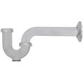 Product Image of 1-1/4" Chrome Plated Semi-Cast Brass P-Trap w/ Wall Bend, 17 GA (with Cleanout)