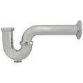 Product Image of 1-1/2" Chrome Plated Brass P-Trap 17 GA w/ Die Cast Nuts (With Cleanout)