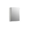 Product Image of 20" W x 26" H Aluminum Single-Door Medicine Cabinet with Mirrored Door, K-CB-CLC2026FS