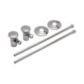 Product Image of 1/2" NOM x 3/8" OD Heavy-Duty Wheel Handle Stops w/ Flexible Lavatory Supply