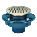 Product Image of 3" Floor Drain with 6" Round Adjustable Collar (Polished Nickel)