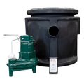 Product Image of 24" x 24" Preassembled Sewage System w/ M264, 4/10 HP, 115V Pump and Alarm