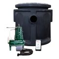 Product Image of 266 Preassembled Sewage Ejector Package, 24" x 24" Basin, .5 HP Pump, w/ Alarm, 2" Vent