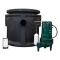 Product Image of 24" x 24" Preassembled Grinder Pump System w/ M807, 1 HP, 115V Pump and Alarm