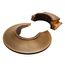 1/2" Two-Piece Magnetic Assembly Escutcheon for Concealing Pipework (Natural Brass)