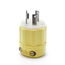 Locking Plug, 30A, 250V Corrosion Resistant (Yellow & White)