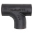 3" No Hub Cast Iron Sanitary Tee w/ 2 45-Degree Right Hand Inlets