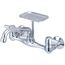 7-7/8"-8-1/8" Two Handle Wallmount Kitchen Faucet, 6" Tube Spout, 0048-TA