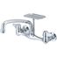 7-7/8"-8-1/8" Two Handle Wallmount Kitchen Faucet, 8" Tube Spot, 0048-UA1