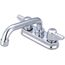 4" Two Handle Shell Type Bar/Laundry Faucet, 6" Tube Spout, 0094-A