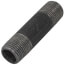 Black Pipe 1/2" X 3" Nipple, 01-1446