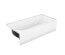 Aloha 5 Ft. Standard Back Porcelain Enamel Right Hand Drain Bathtub