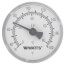 1/2 LFTB-1-1/2-132-176 Center Back Entry Bimetal Thermometer (1-1/2" Dial)