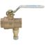 3/4" LFBRVM1 Threaded x Threaded x Compression Combination Ball Valve and Relief Valve, 125 PSI (Lead Free)