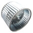10-5/8" Convex Double Inlet Blower Wheel with Direct Drive, CW (1/2" Bore)