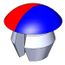 Faucet Handle Index Button, (Red/Blue), 014173-45