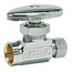1/2" Nominal Sweat x 3/8" OD Compression Straight Stop Valve - LF892013, No Lead (Chrome)