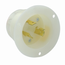 15A, 250V Flanged Inlet Locking Receptacle, Industrial Grade