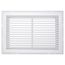 18" x 12" (Wall Opening Size) White Steel Fixed-Bar Filter Grille (96AFB Series)