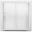 20" x 20" (Wall Opening Size) White Steel Fixed-Bar Filter Grille (96AFB Series)