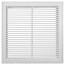 20" x 20" (Wall Opening Size) White Steel Fixed-Bar Filter Grille (96AFB Series)