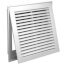 30" x 12" (Wall Opening Size) White Steel Fixed-Bar Filter Grille (96AFB Series)