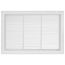 30" x 20" (Wall Opening Size) White Steel Fixed-Bar Filter Grille (96AFB Series)